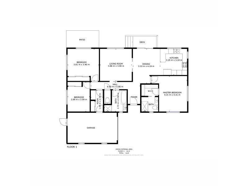 77 Edinburgh Crescent, Goodwood TAS 7010 Floorplan