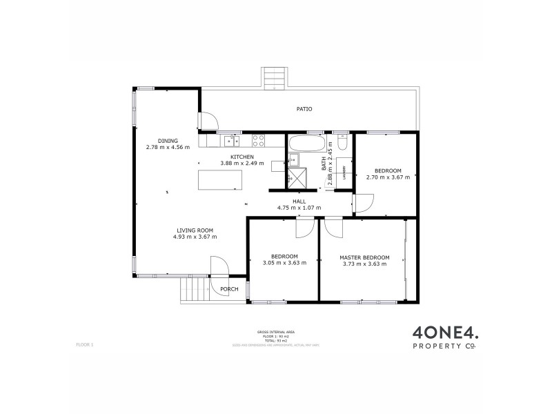 1/15 Malabar Road, Claremont TAS 7011 Floorplan