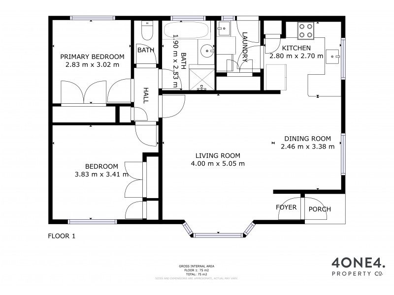 2/27 Godfrey Road, Claremont TAS 7011 Floorplan