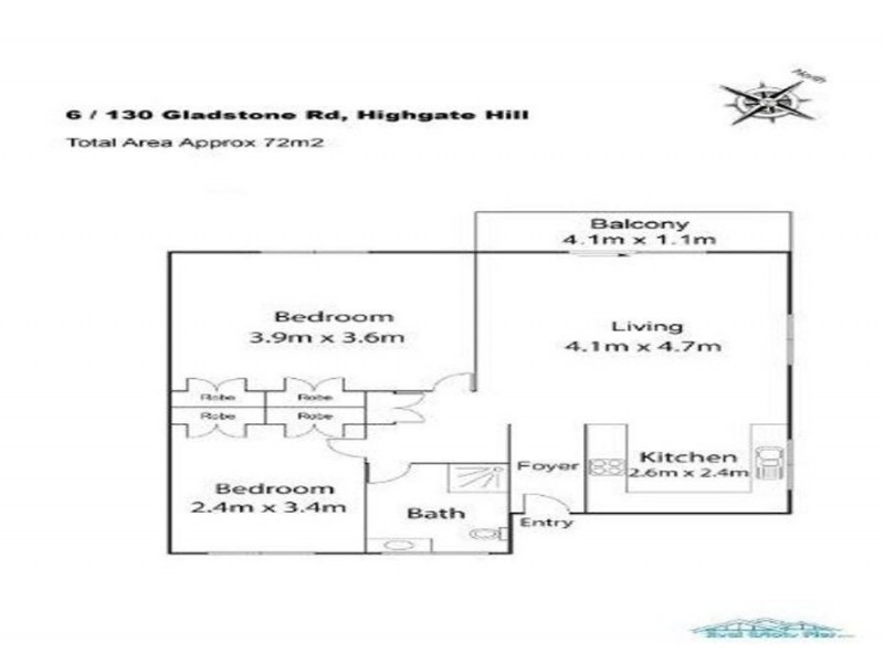6/130 Gladstone Road, Highgate Hill QLD 4101 Floorplan