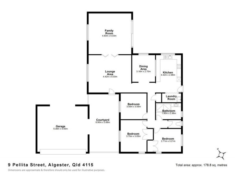 9 Pellita Street, Algester QLD 4115 Floorplan