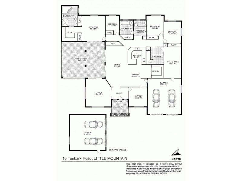 16 Ironbark  Road, Little Mountain QLD 4551 Floorplan