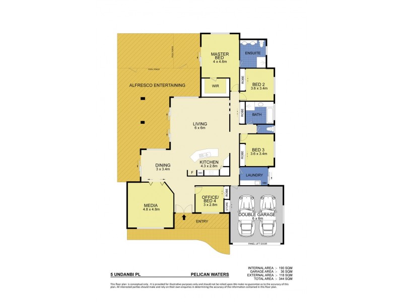 5 Undanbi Place, Pelican Waters QLD 4551 Floorplan