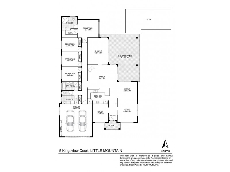 5 Kingsview Court, Little Mountain QLD 4551 Floorplan