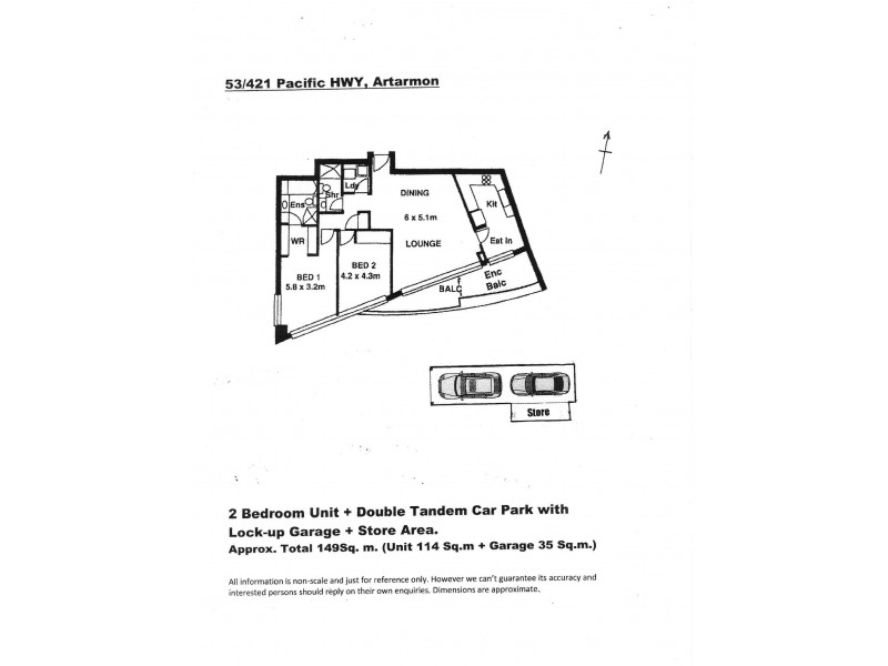 53/421 Pacific Hwy, Artarmon NSW 2064 Floorplan