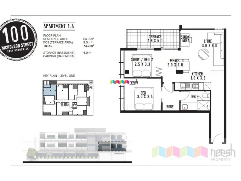 1.4/100 Nicholson Street, Brunswick East VIC 3057