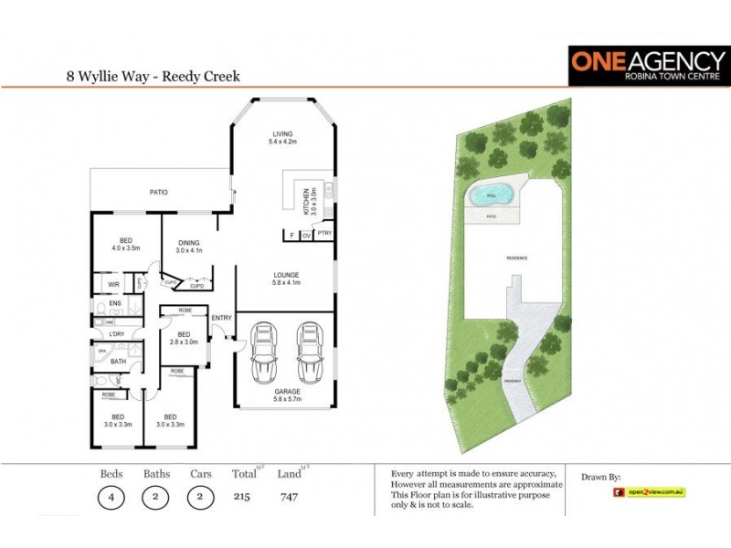8 Wyllie Way, Reedy Creek QLD 4227 Floorplan