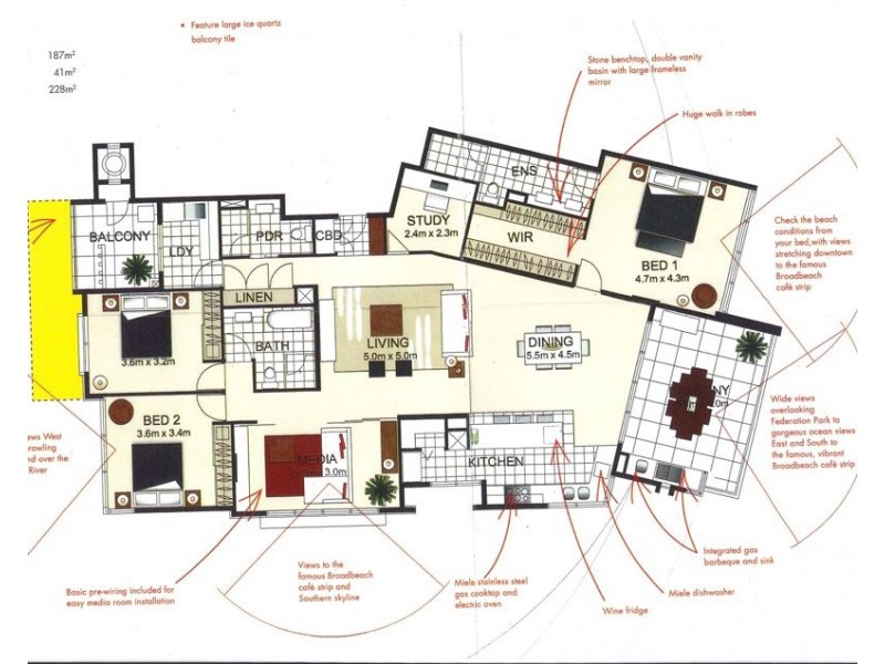 15/120 Surf Parade, Broadbeach QLD 4218 Floorplan