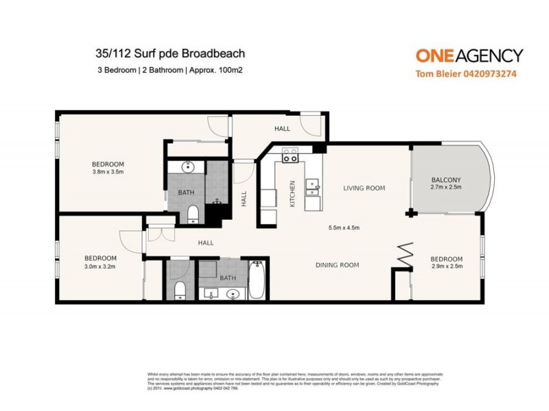 35/112-116 Surf Parade, Broadbeach QLD 4218 Floorplan