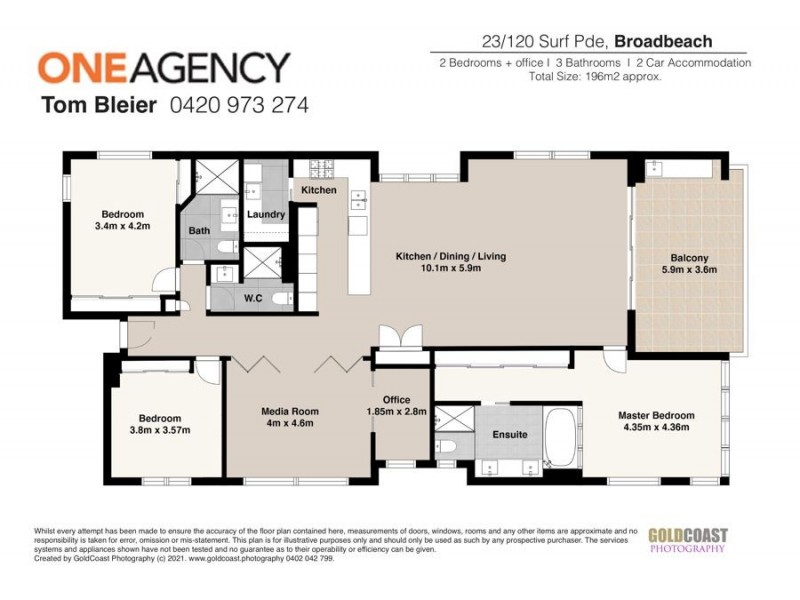 23/120 Surf Parade, Broadbeach QLD 4218 Floorplan