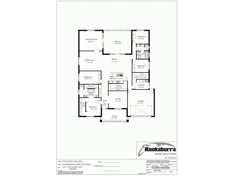 13 Laurel Way, Virginia SA 5120 Floorplan