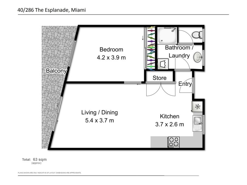 40/286 The Esplanade, Miami QLD 4220 Floorplan