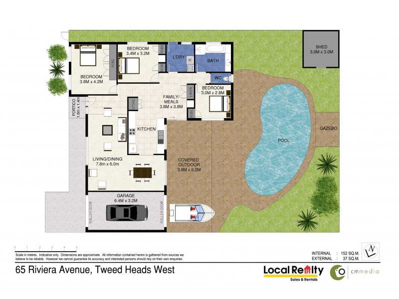 65 Riviera Ave, Tweed Heads West NSW 2485 Floorplan
