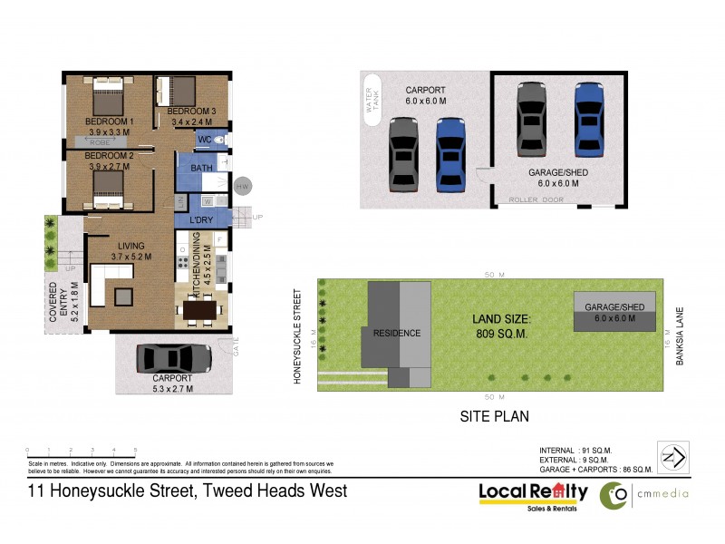 11 Honeysuckle Street, Tweed Heads West NSW 2485 Floorplan