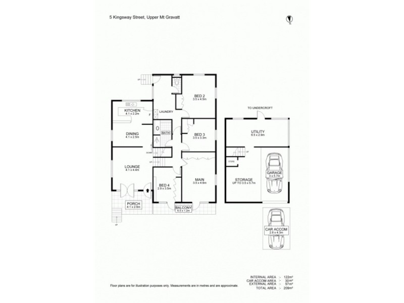 5 Kingsway Street, Upper Mount Gravatt QLD 4122 Floorplan