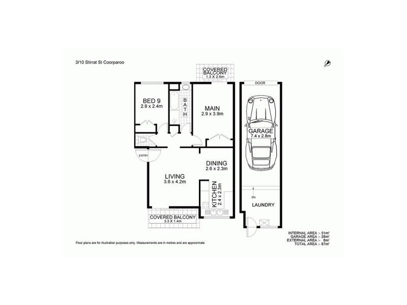 3/10 Stirrat Street, Coorparoo QLD 4151 Floorplan