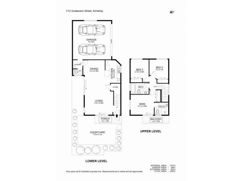 1/12 Gustavson Street, Annerley QLD 4103 Floorplan