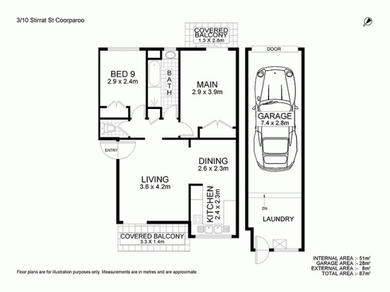 3/10 Stirrat Street, Coorparoo QLD 4151 Floorplan