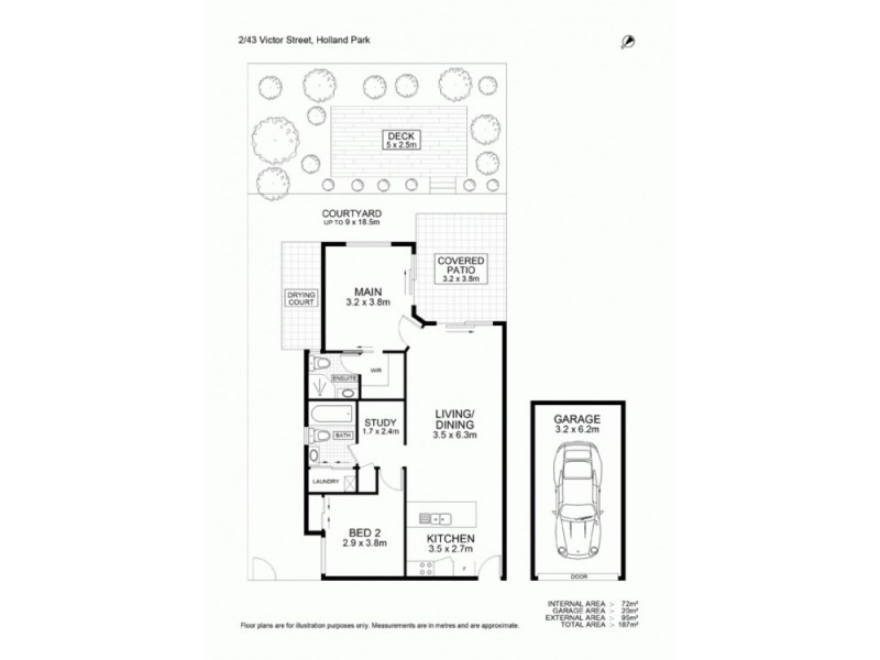 2 / 43 Victor Street, Holland Park QLD 4121 Floorplan