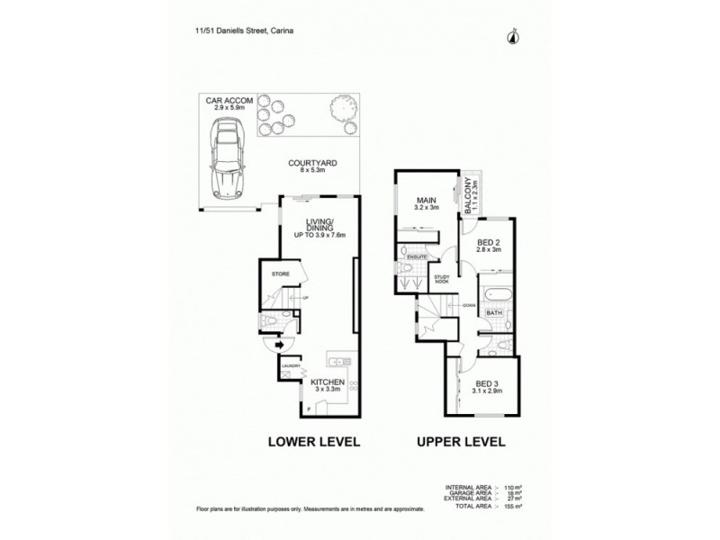 11/51 Daniells Street, Carina QLD 4152 Floorplan