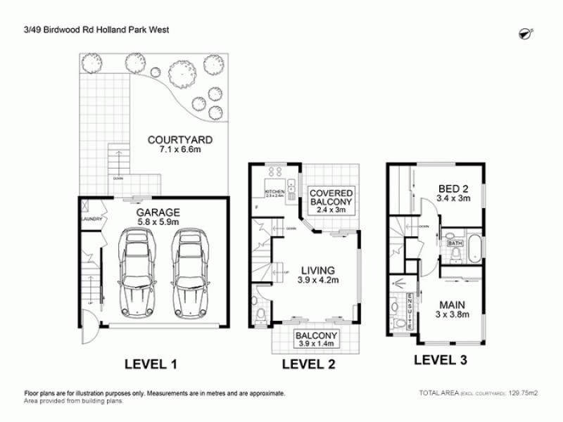 3/49 Birdwood Rd, Holland Park West QLD 4121 Floorplan