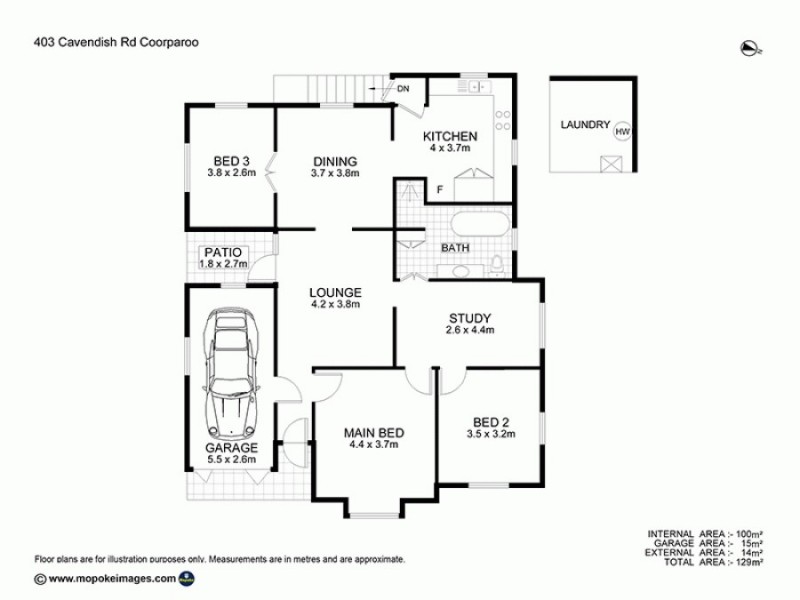 403 Cavendish Rd, Coorparoo QLD 4151 Floorplan