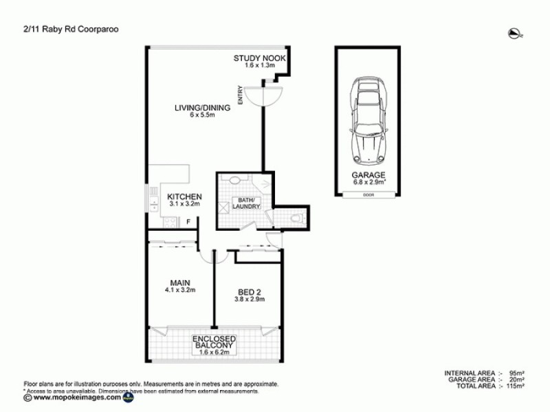 2/11 Raby Road, Coorparoo QLD 4151 Floorplan