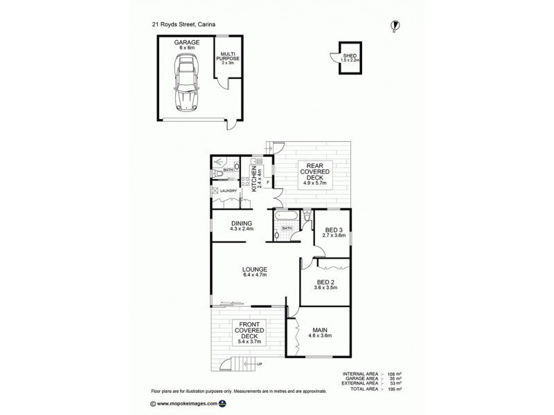 21 Royds Street, Carina QLD 4152 Floorplan