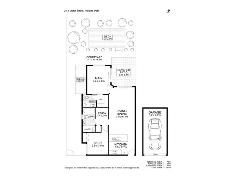 2 / 43 Victor Street, Holland Park QLD 4121 Floorplan
