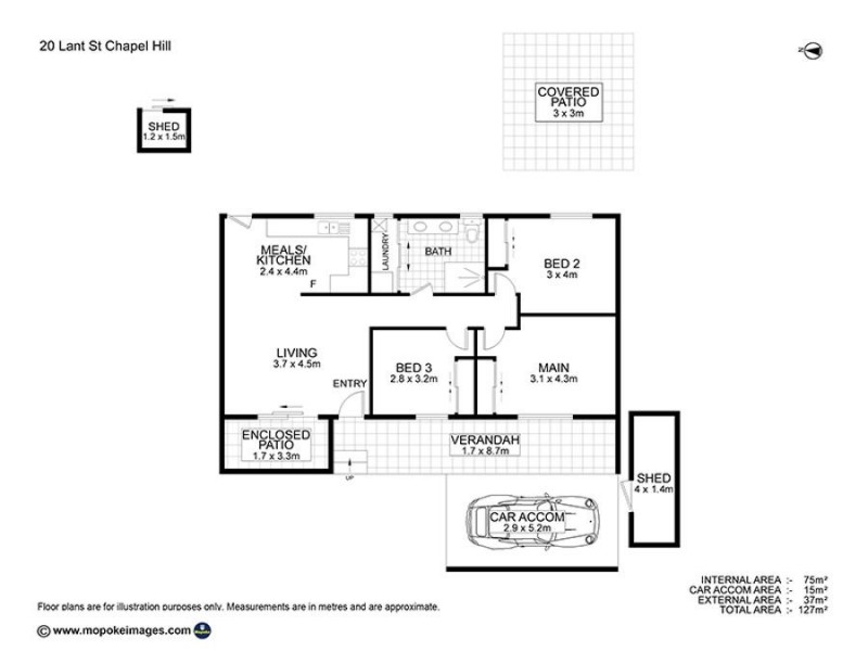 20 Lant Street, Chapel Hill QLD 4069 Floorplan