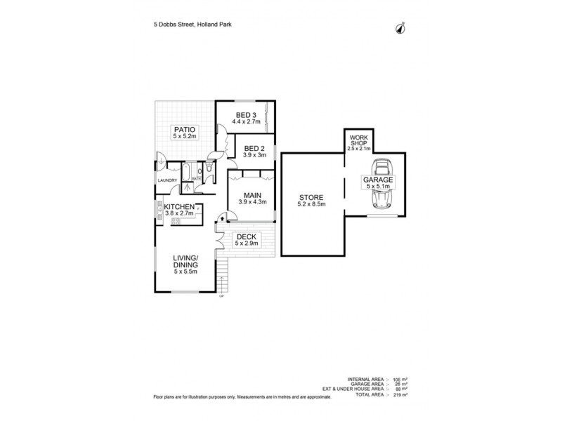 5 Dobbs St, Holland Park West QLD 4121 Floorplan