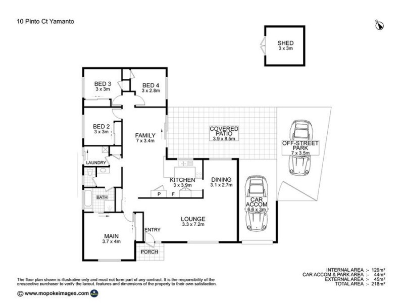 10 Pinto Ct, Yamanto QLD 4305 Floorplan