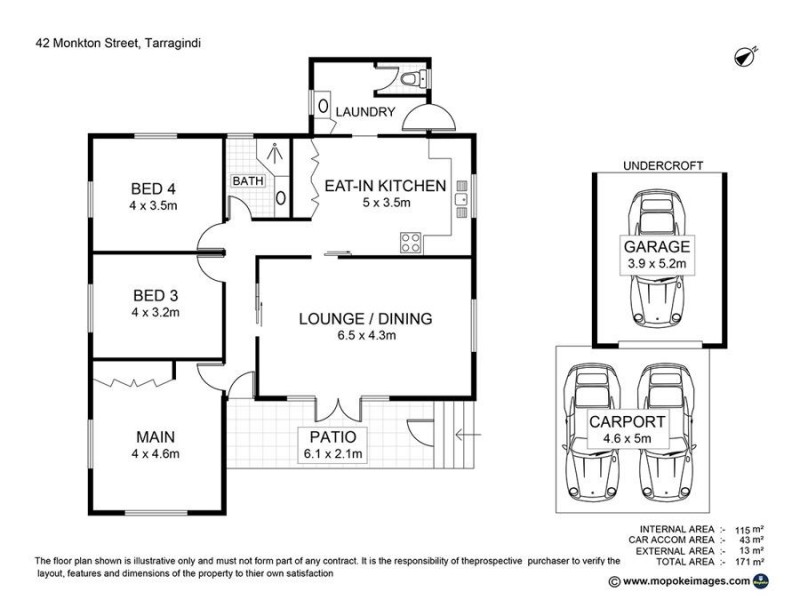 42 Monkton Street, Tarragindi QLD 4121 Floorplan