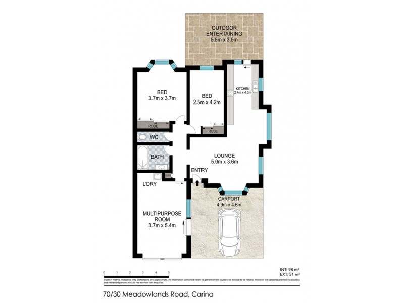 70/30 Meadowlands Rd, Carina QLD 4152 Floorplan