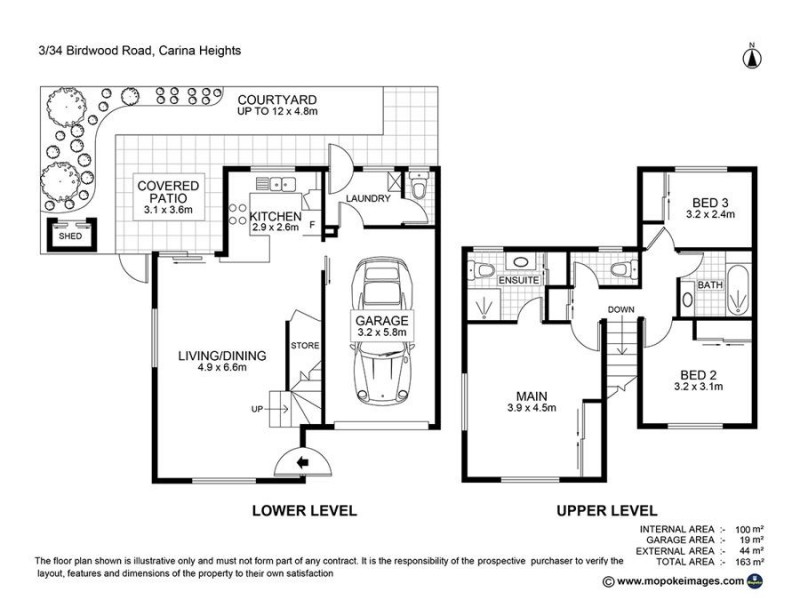 3 /34 Birdwood Rd, Carina Heights QLD 4152 Floorplan