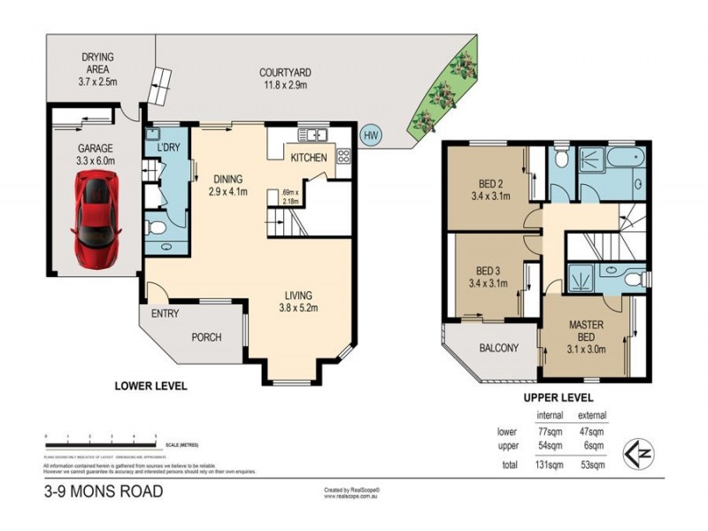 3/9 Mons Road, Carina Heights QLD 4152 Floorplan