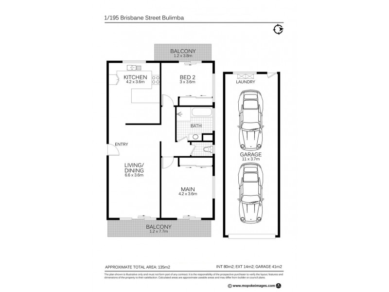 1/195 Brisbane St, Bulimba QLD 4171 Floorplan
