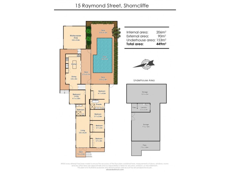 15 Raymond Street, Shorncliffe QLD 4017 Floorplan