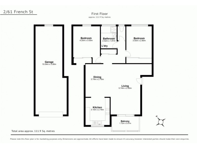 2 61 French St,, Coorparoo QLD 4151 Floorplan