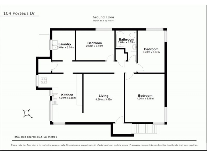 104 Porteus Drive, Seven Hills QLD 4170 Floorplan