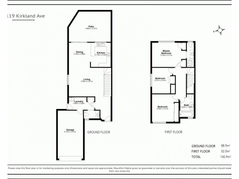 3 / 119 Kirkland Ave, Coorparoo QLD 4151 Floorplan