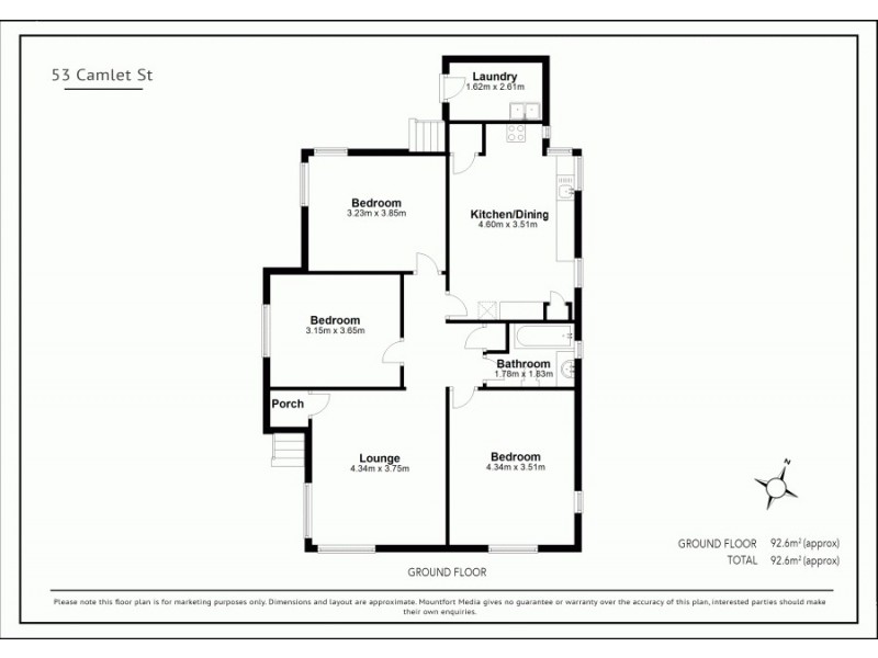 53 Camlet St, Mount Gravatt East QLD 4122 Floorplan