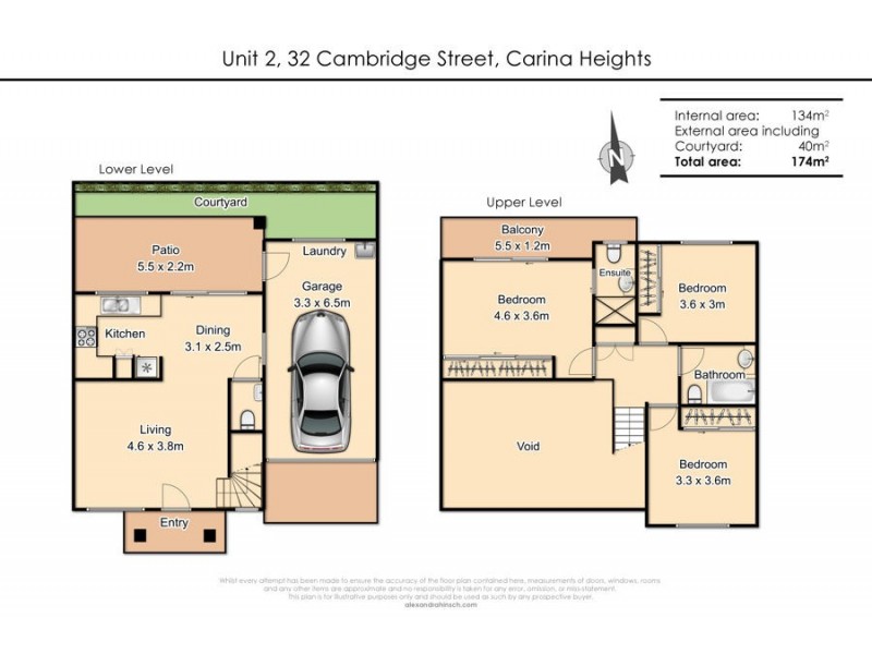 2/32 Cambridge Street, Carina Heights QLD 4152 Floorplan