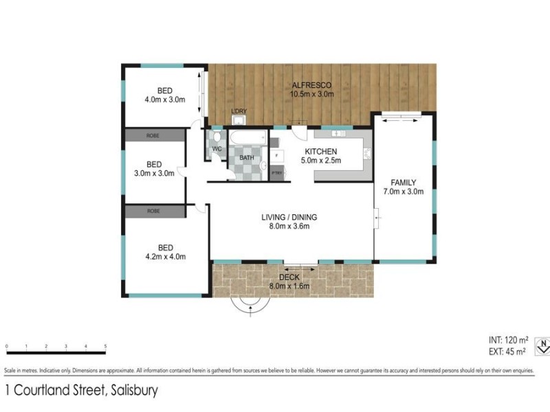 1 Courtland Street, Salisbury QLD 4107 Floorplan