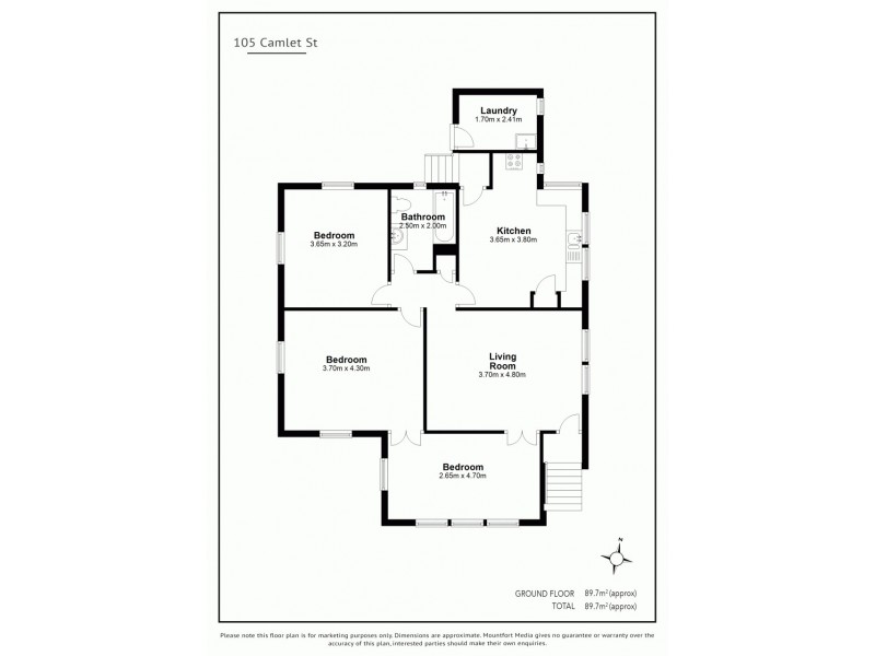 105 Camlet Street, Mount Gravatt East QLD 4122 Floorplan