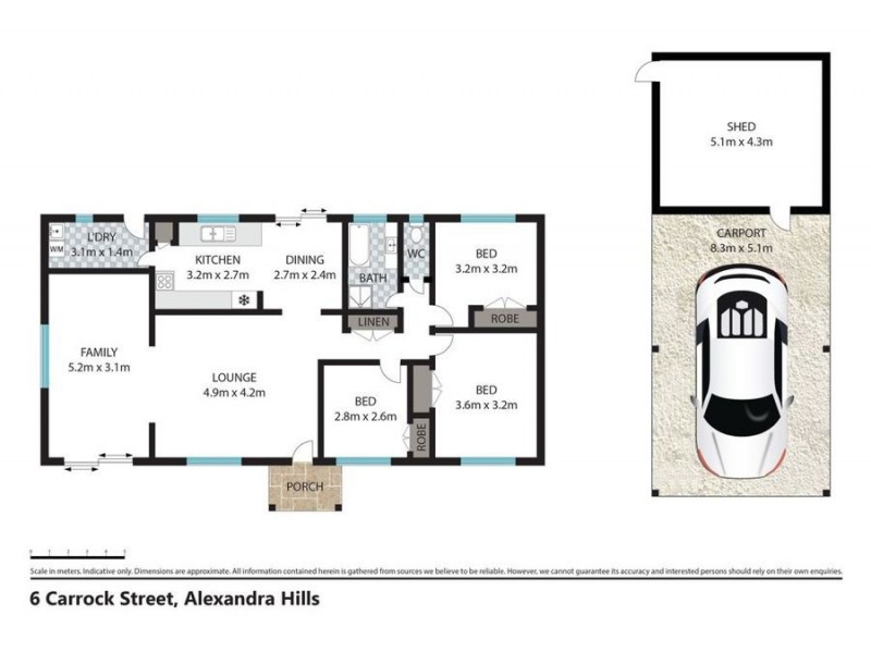 6 Carrock Street, Alexandra Hills QLD 4161 Floorplan