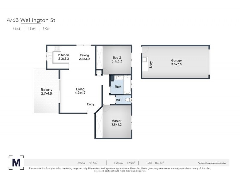 4 / 63 Wellington Street, Coorparoo QLD 4151 Floorplan