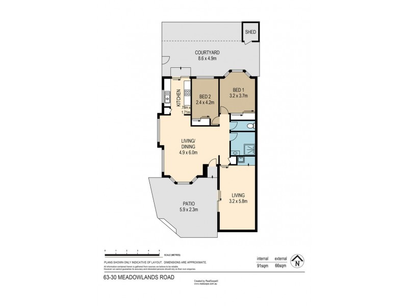 63/30 Meadowlands Road, Carina QLD 4152 Floorplan
