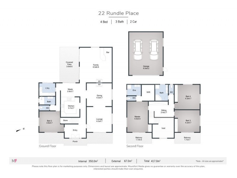 22 Rundle Place, Carindale QLD 4152 Floorplan