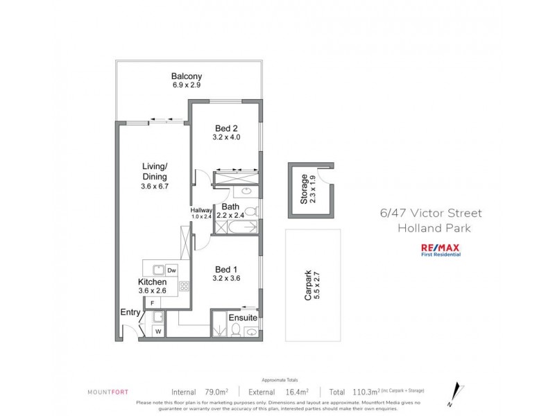 6 / 47 Victor Street, Holland Park QLD 4121 Floorplan